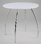 Curve cafe table - White